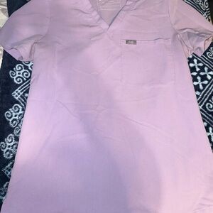 FIGS Lavender Scrub Top